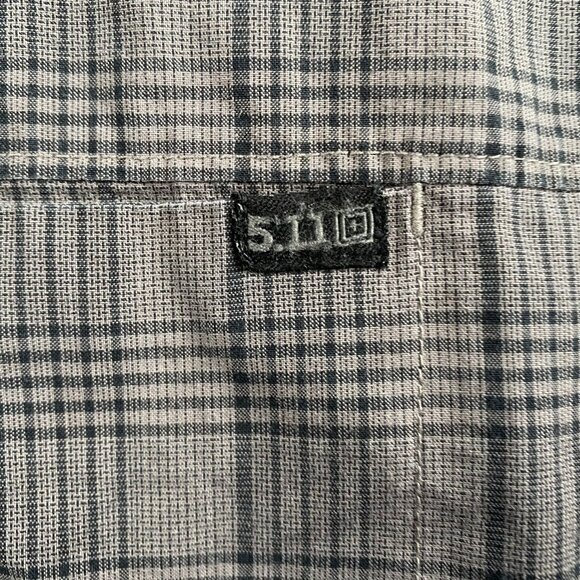 5.11 Tactical Men's Shirt XL Plaid Button-Up Long Sleeve - Picture 11 of 16